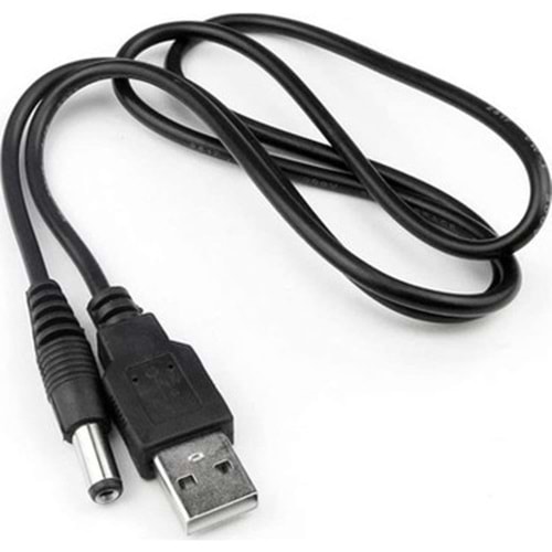 Usb To 5.5mm x 2.5mm Uç Power Güç Çevirici Adaptör Kablosu