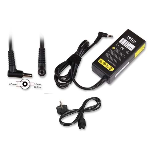 ADAPTOR DCA-AS08 19V 6.32A 120W ORTASI PINLI 4.5mm x 3.0mm