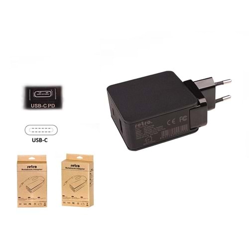 ADAPTOR DCA-UTC72 60W USB-C PD + 12W USB 2-in-1 Adaptör