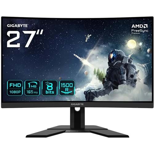 MONITOR GIGABYTE 27 G27FC A FHD CURVED RGB 1ms 165hz
