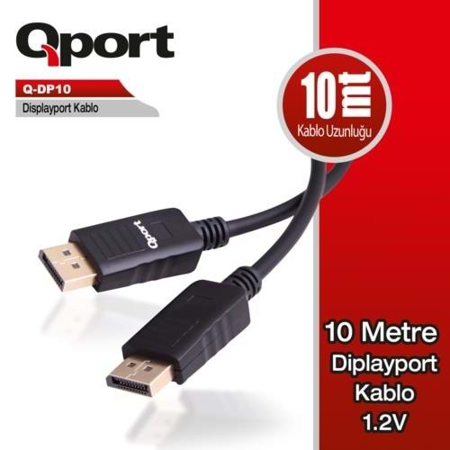 KABLO QPORT Q-DP10 10MT 1.2v DISPLAY PORT