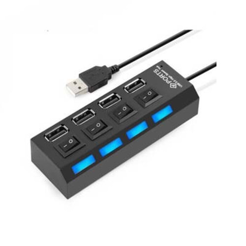USB ÇOKLAYICI USB 2.0 4 PORT ON/OFF BUTONLU LEDLİ