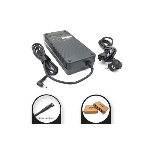 ADAPTOR DCA-AC333 20V 9A 4.5mm x 3.0mm 180w Pinli
