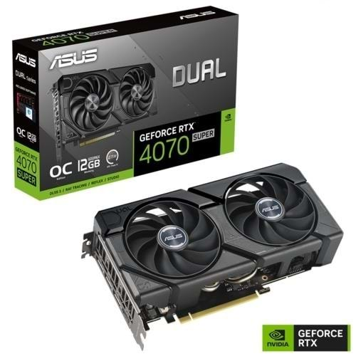 EKRAN KARTI ASUS DUAL-RTX4070S-12G-EVO SUPER OC 12GB GDDR6X 192bit