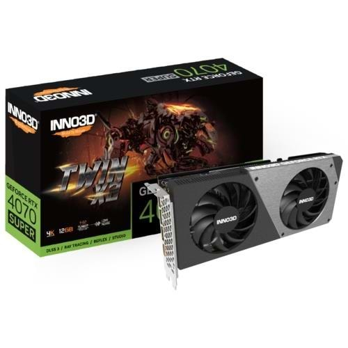 EKRAN KARTI INNO3D RTX4070 SUPER Twin x2 12GB 192Bit GDDR6X