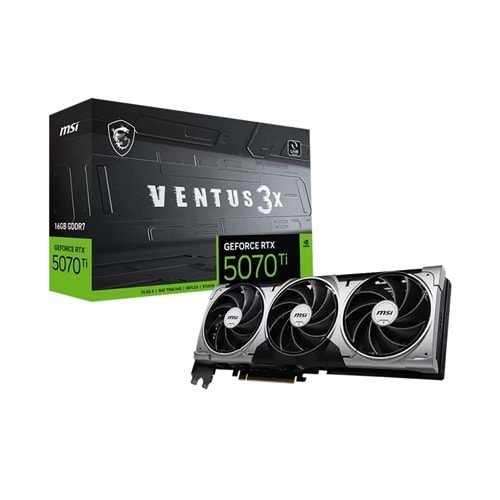 Ekran Kartı Msi Rtx5070Ti Ventus X3 Oc 16Gb 256Bit Dx12 Gddr7