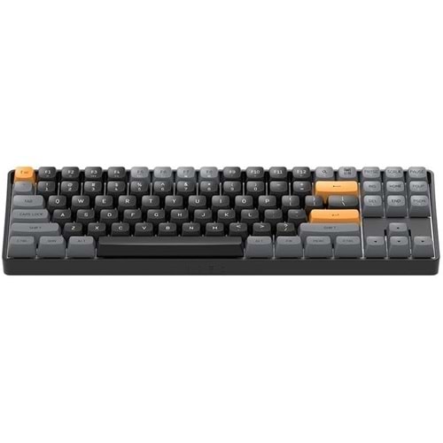 AIGO A87 Siyah Mekanik Yellow Switch Kablolu/Kablosuz Us Layout