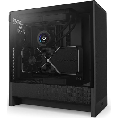 KASA NZXT H5 Flow(2024) Black Tempered Glass USB 3.2 Atx Mid Tower