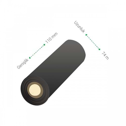 110mm X 74M Premium Wax Ribon