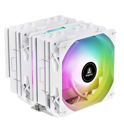 Segotep FZ6 Pro Beyaz 2x120mm ARGB Hava Soğutucu