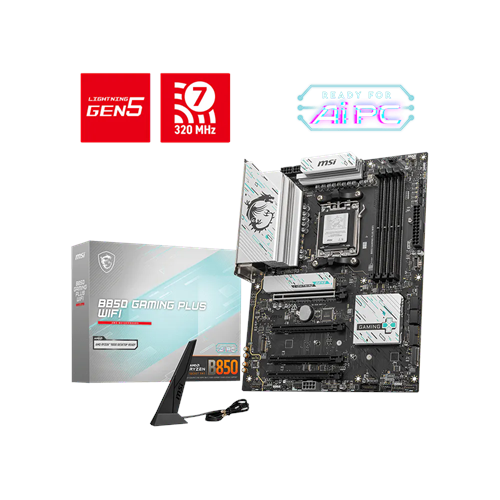 Msi B850 Gaming Plus Wifi Ddr5 8200Mhz(Oc) Wi-Fi 7 Atx Am5