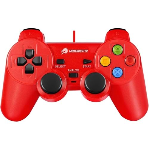 GameBooster GB-J101R Kırmızı Kablolu Gamepad
