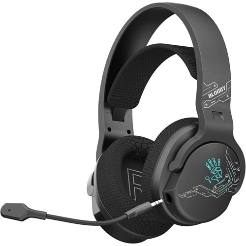 Bloody GR370 Siyah Şarjlı(1050mAh) 7-Renk Aydınlatmalı Mikrofonlu