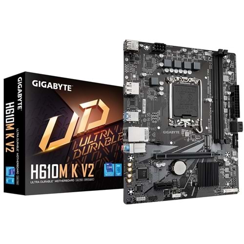 Anakart Gigabyte H610M K V2 Ddr5 4800Mhz 1700P