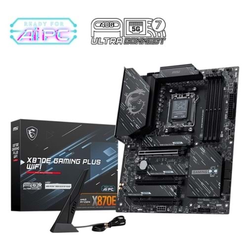 Anakart Msi X870E Gaming Plus Wi-Fi 7 Am5 Ddr5 Atx