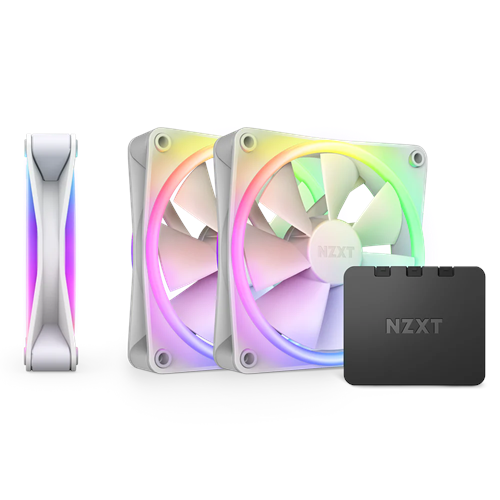 Nzxt F120 RF-D12TF-W1 RGB Duo White 120 mm Fan(3'lü Set)