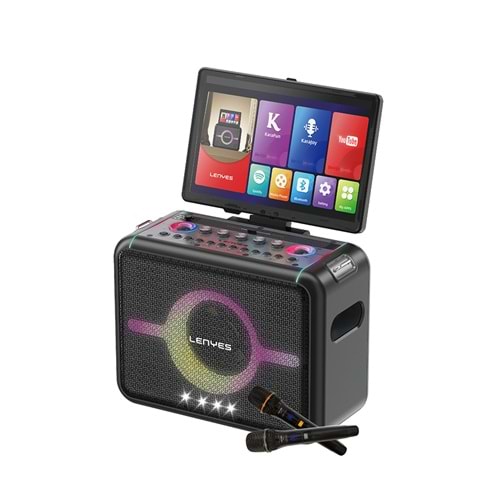 Lenyes S892 RGB Mikrofonlu Dokunmatik Ekranlı TWS Bluetooth v5.3 300W