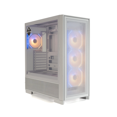 Kasa Aigo Airnova Beyaz 850W 80+ Bronze 7 Fanlı ARGB Mid Tower