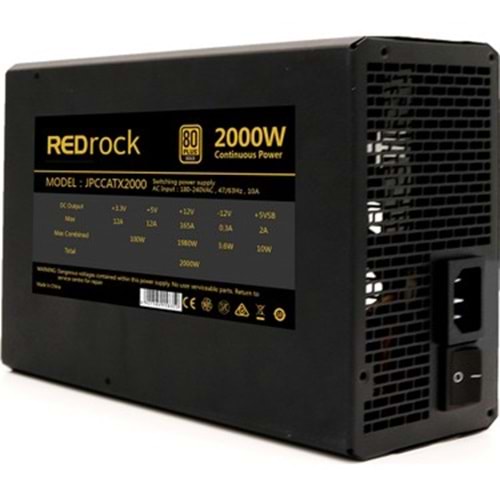 POWER SUPPLY REDROCK 2000W JPCCATX2000 Mining 2. EL
