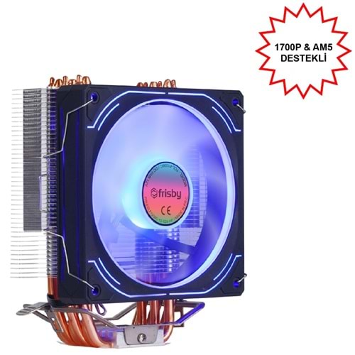 İşlemci Fanı Frisby FCL-F1336C CPU RGB Alüminyum 1851/AM5