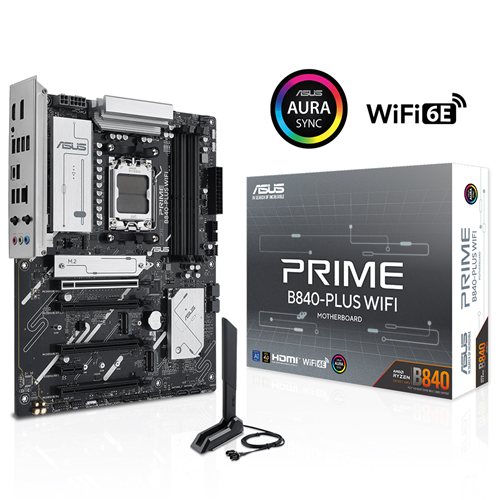 Asus Prime B840-Plus WiFi AM5 Ddr5 7600+(OC)MHz Atx