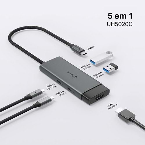 Usb Çoklayıcı TP-Link UH5020C USB-C 5-in-1 Hub