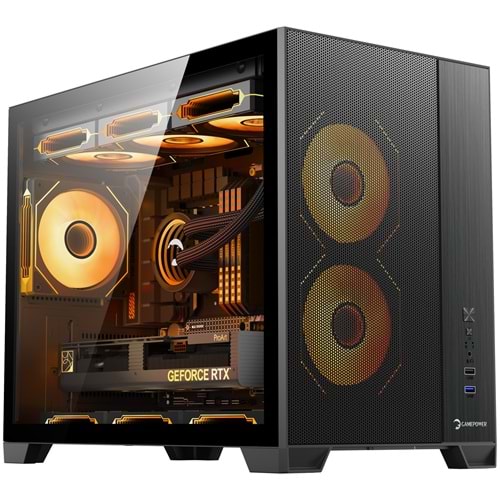 GamePower Warcry Ronin 3xARGB Fan 750W 80+ Bronze Micro-ATX