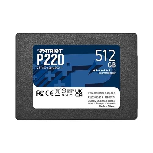 Patriot P220 512GB 550/500MB/s 2.5