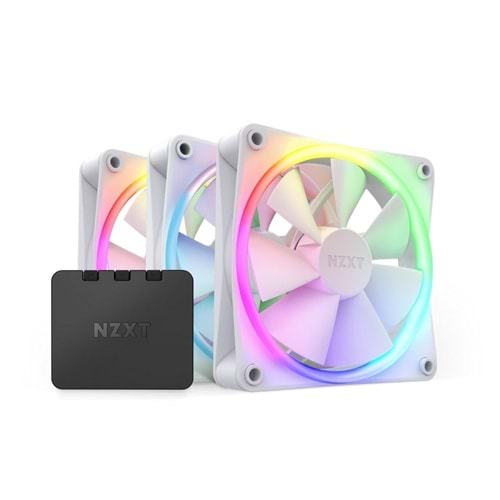Nzxt F120 RF-R12TF-W1 Reverse RGB White 120 mm Fan(3'lü Set)