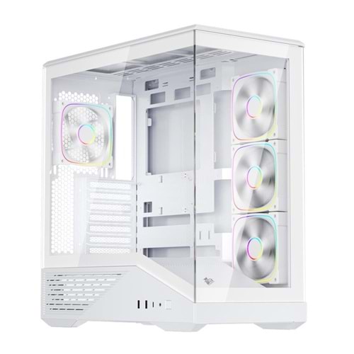 1St Player GM7 Btf Beyaz Argb Atx 3.0 Argb 4X12Cm Fan