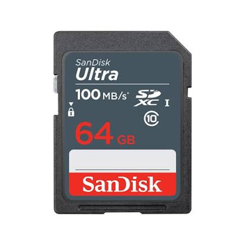 Bellek Sandisk 64Gb Ultra Sdxc 100Mb/s Sdsdunr-064g-gn3in