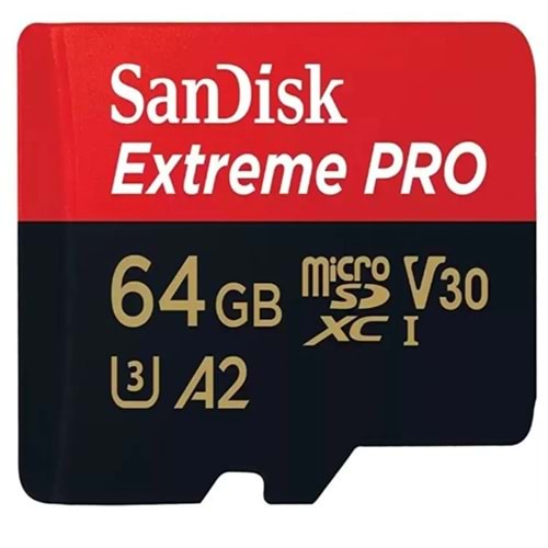 Bellek Sandisk 64Gb Extreme Pro Micro Sd Sdsqxcu-064G-Gn6ma