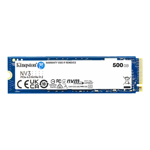 Ssd Kingston Nv3 500Gb Pci 4.0 Nvme Snv3S/500G 5000-3000 Mb/S