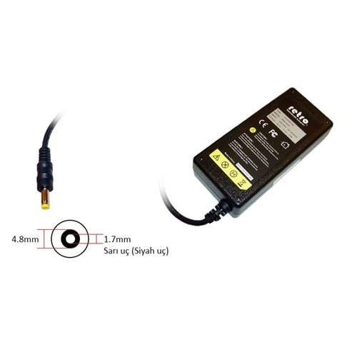 ADAPTOR DCA-AS046 9V 2.6A 24W 4.8mm x 1.7mm