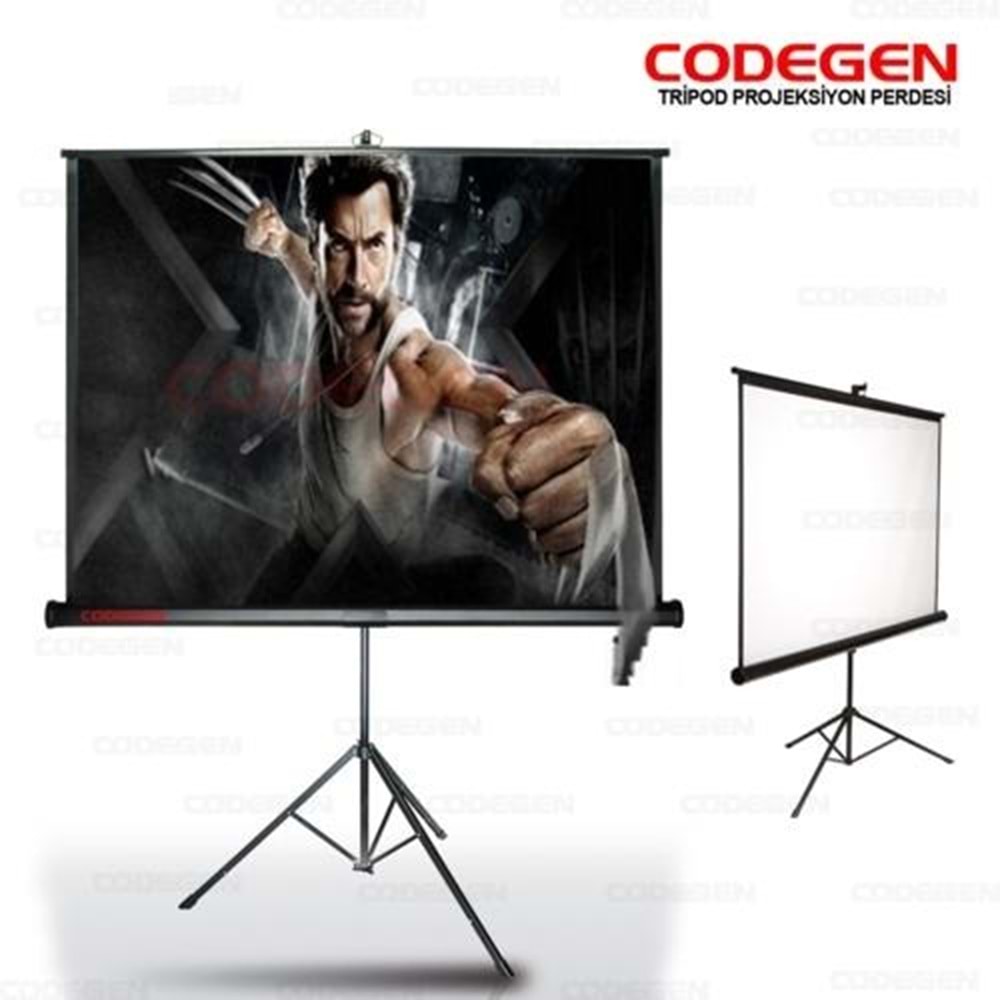 Projeksiyon Perdesi Codegen Tx-20 200X200 Ayaklı