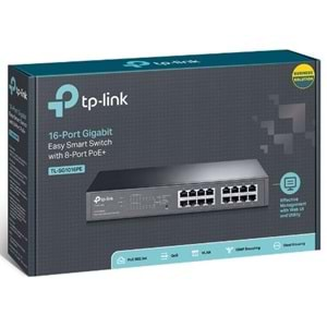 SWITCH TP-LINK TL-SG1016PE 16 PORT GIGABIT 8Port POE+ 150W