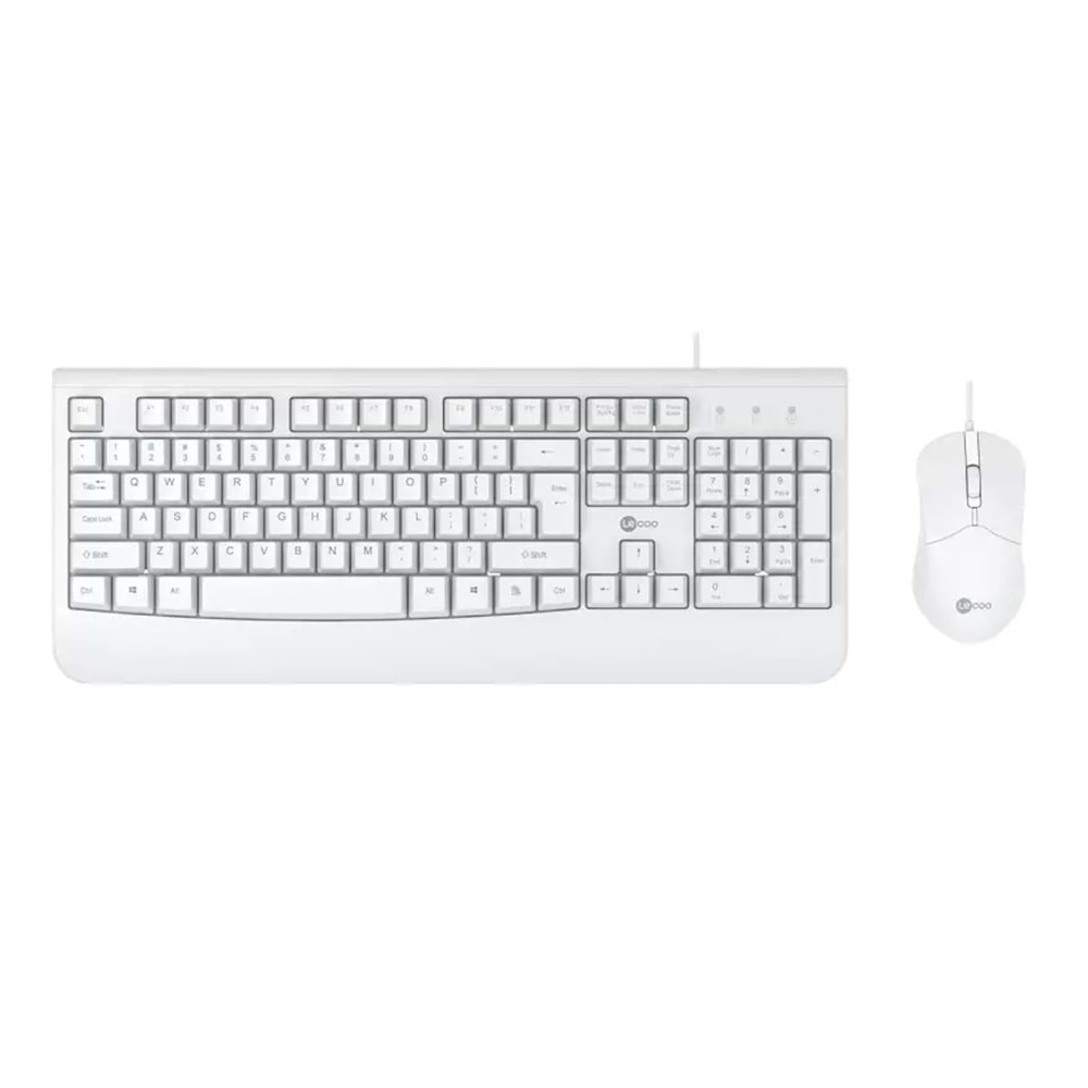 KLAVYE MOUSE SET LECOO CM105 BEYAZ TR LAYOUT