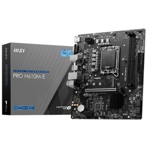 Anakart Msi Pro H610M-E Ddr5 1700P