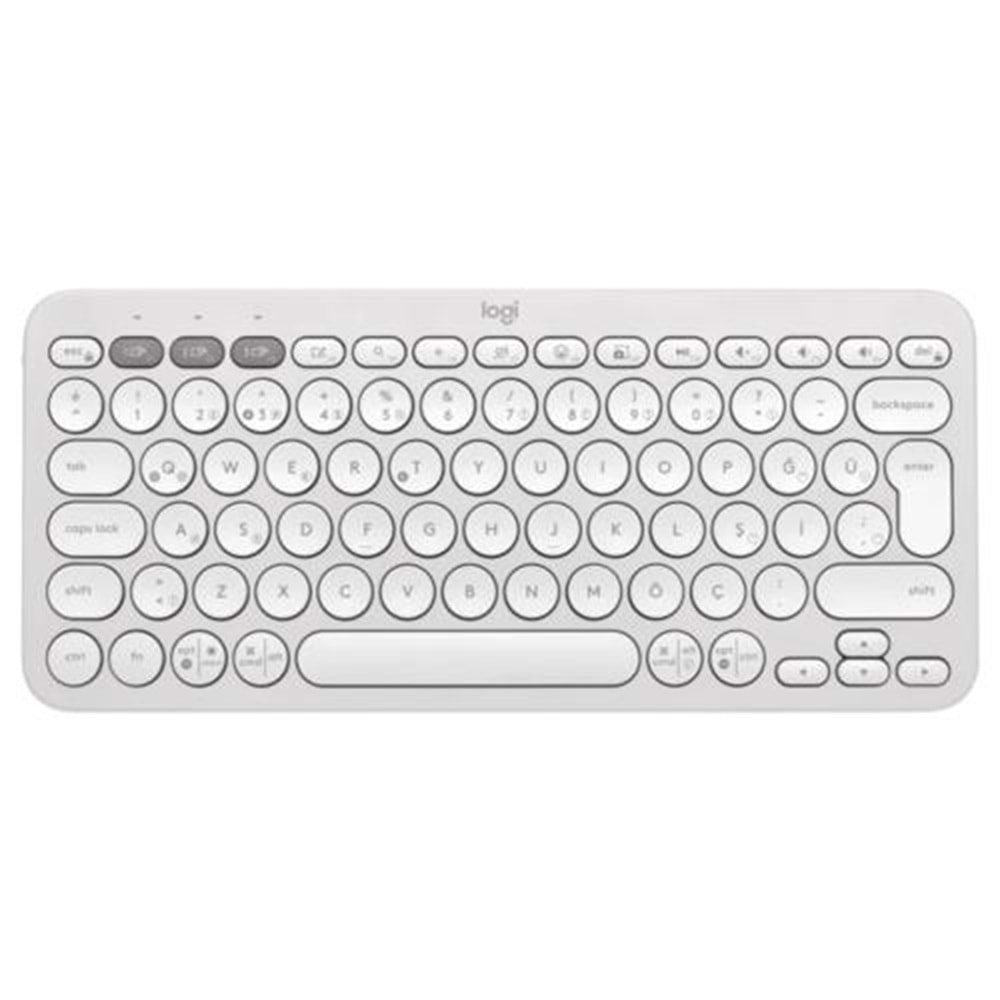 Klavye Logitech K380S Pebble 2 Bluetooth Beyaz 920-011860 Tr Layout