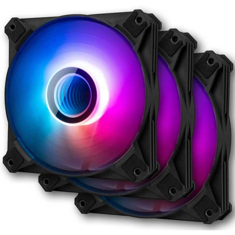 Kasa Fanı Darkflash Infinity 3in1 Siyah Kasa Soğutma Fanı + Controller