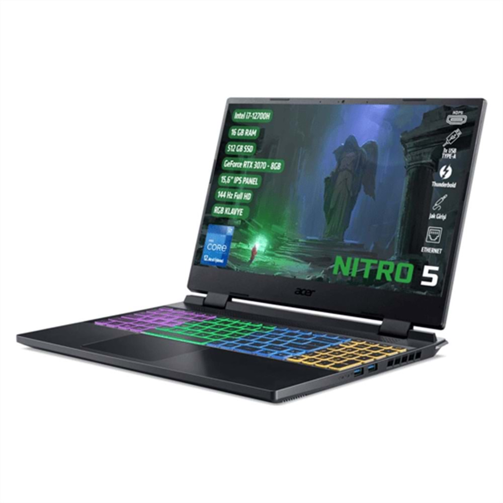 ACER NITRO 5 i7-12700H 16GB 512GB SSD RTX3070 15.6