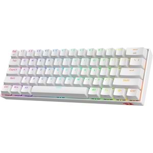 Redragon K530 Draconic Pro Beyaz Brown Switch Kablosuz Tr Layout
