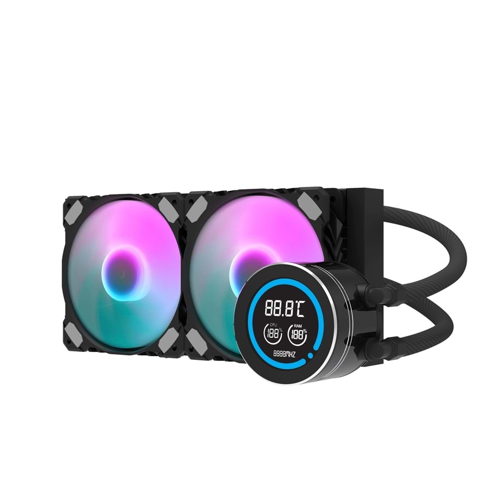 Aigo Nebula AI DN240D 240mm Siyah Sıvı Soğutma 1700/AM5
