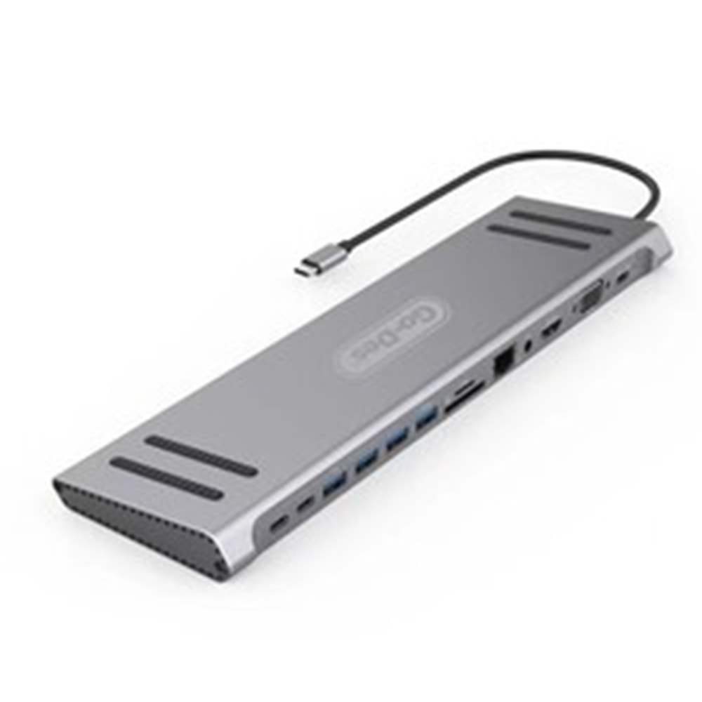 ADAPTÖR GO-DES GD-9120 TYPE-C HUB ÇOĞALTICI