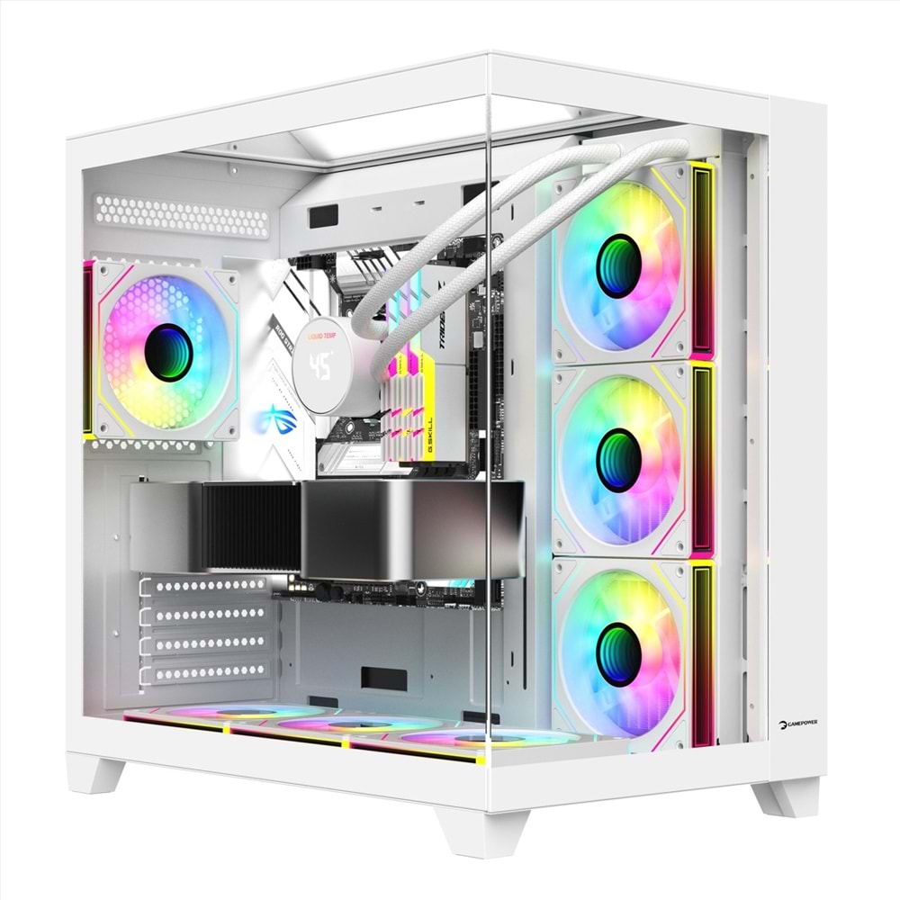 KASA GAMEPOWER WARCRY TOPGLASS 4x12cm FAN ARGB BEYAZ