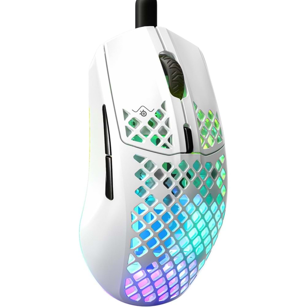 MOUSE STEELSERIES Aerox 3 SSM62611 Onyx 8500 CPI 6 Tuş RGB BEYAZ