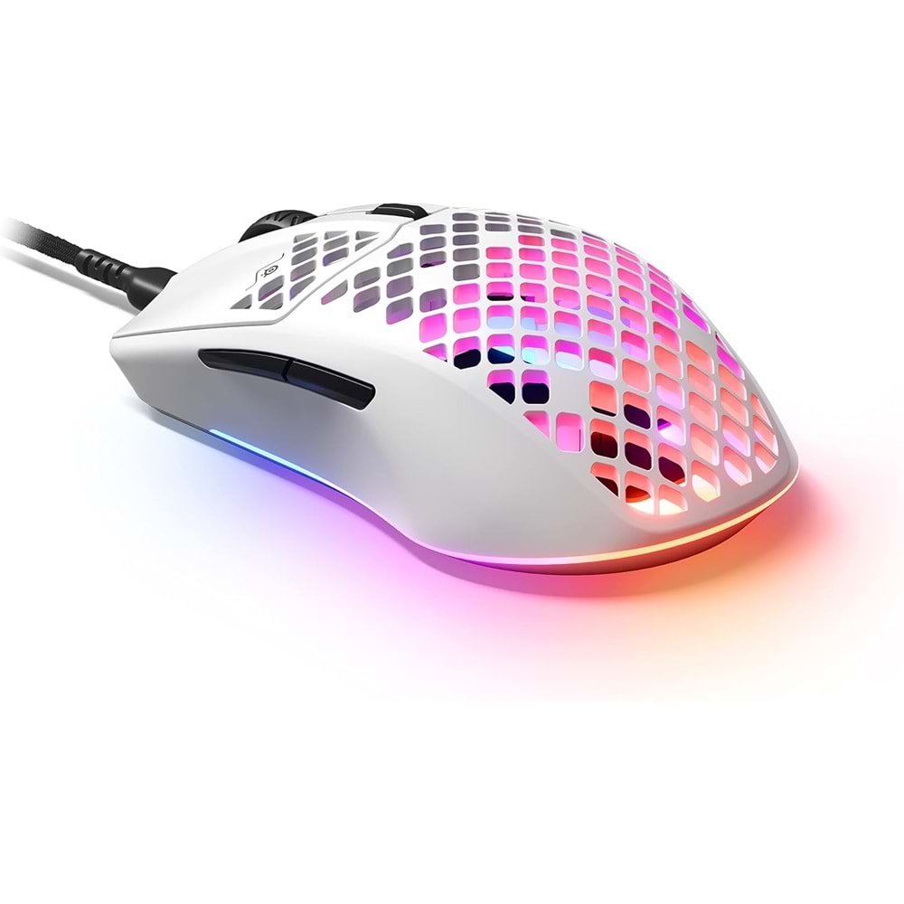 MOUSE STEELSERIES Aerox 3 SSM62611 Onyx 8500 CPI 6 Tuş RGB BEYAZ