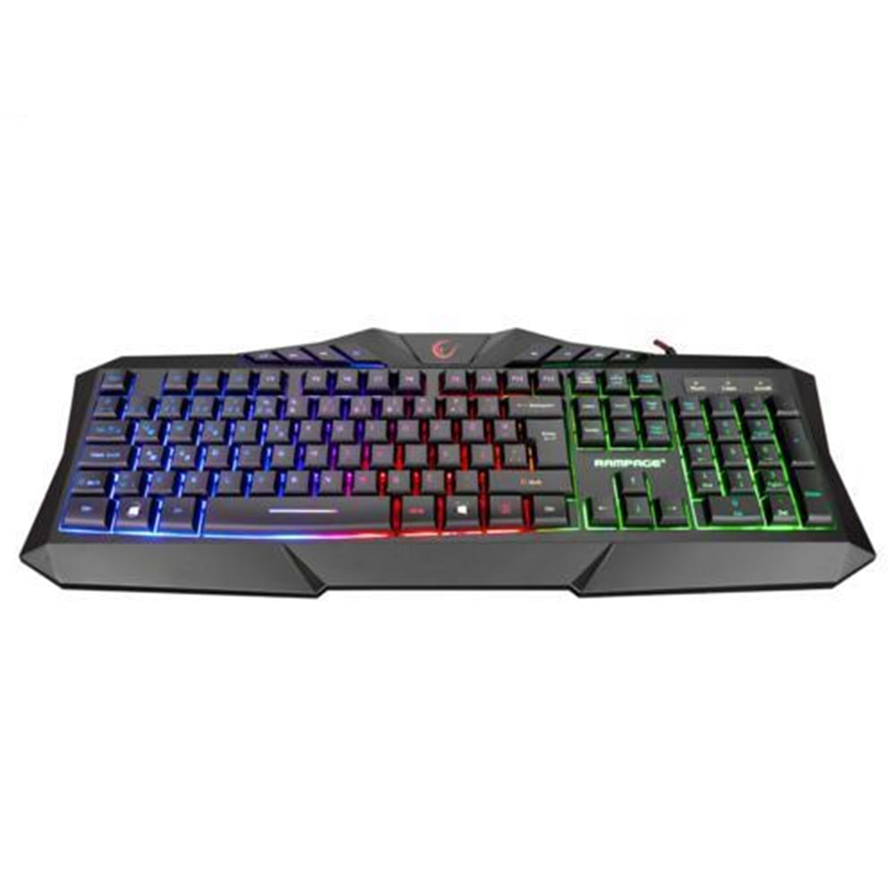 RAMPAGE KM-404 ARGENTI Rainbow USB Gaming Combo Set