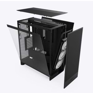 KASA NZXT H7 Flow(2024) Black RGB Tempered Glass USB 3.2 Atx Mid Tower