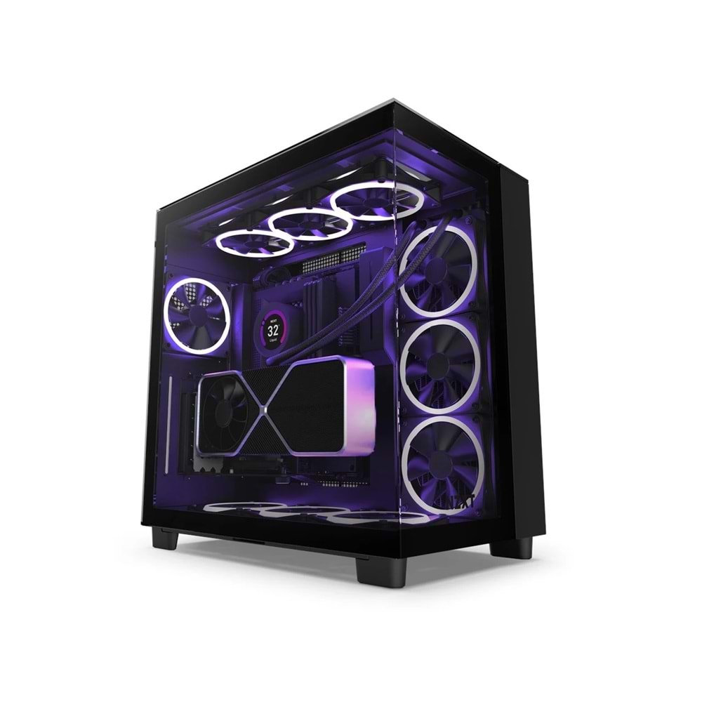 KASA NZXT H9 Elite Black RGB Tempered Glass USB 3.2 Atx Mid Tower